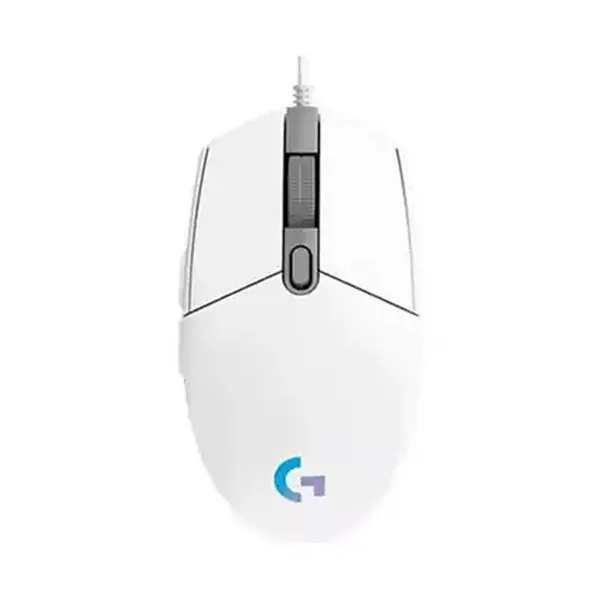 Logitech G102 LIGHTSYNC RGB USB Gaming Mouse – Color: White – View 1