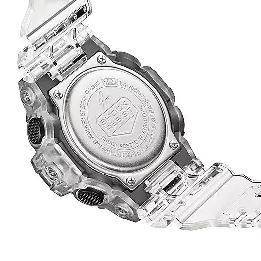 Casio GA-700SK-1A G-Shock Ethereal Skeleton Translucent Multipurpose Men's Watch – Dial Color: White, Strap Color: White – View 7