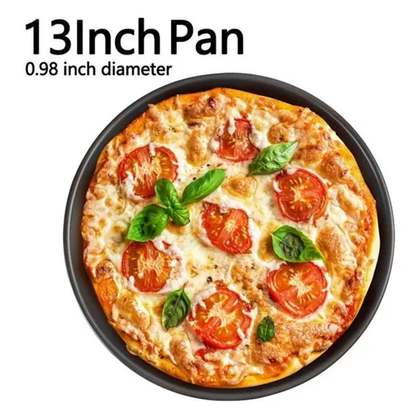 05 Round Shape Carbon Steel Pizza Maker Pan – View 3