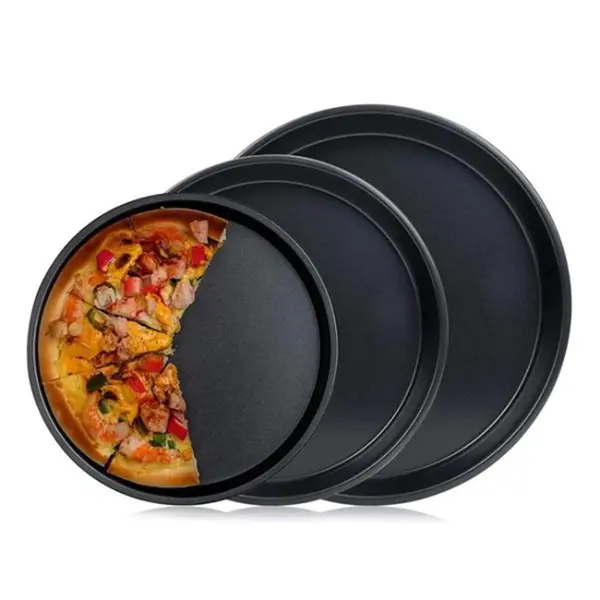 05 Round Shape Carbon Steel Pizza Maker Pan – View 2