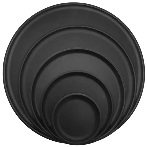 05 Round Shape Carbon Steel Pizza Maker Pan – View 1