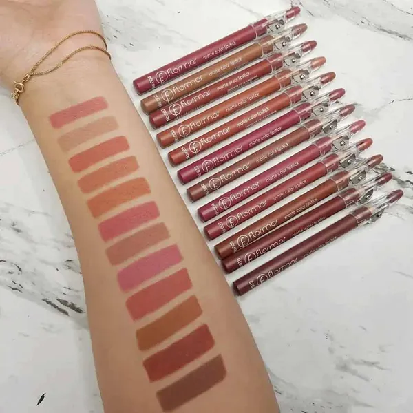Flormar Rouge 12 Colors Wood Lip Pencil Set Lipstick – View 3