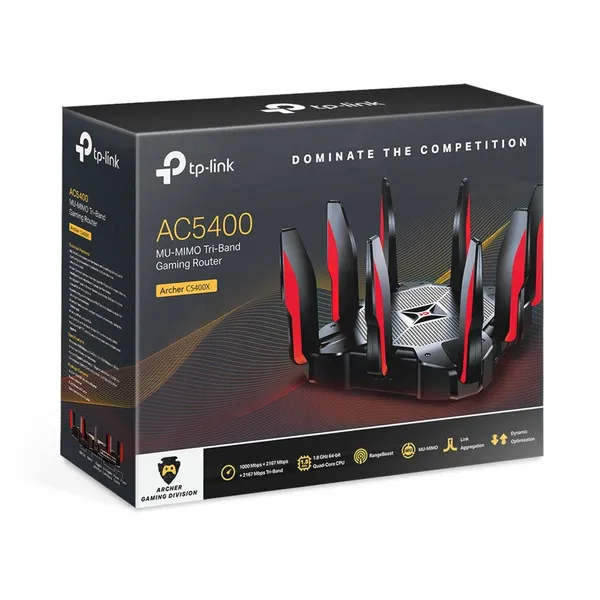 TP-Link Archer C5400X AC5400 Tri-Band Gaming Router – View 4