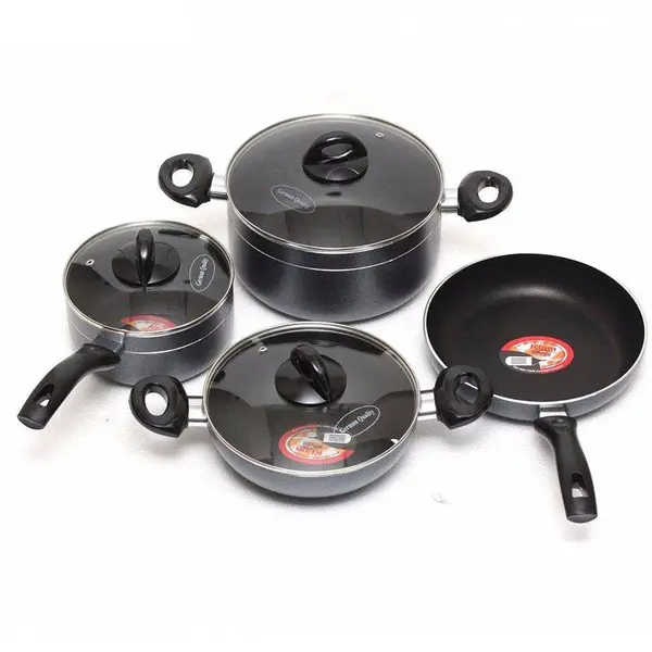 Kiam Die-Casting Non-Stick 7 set Ceramic Coated Fry Pan – Color: Black – View 1