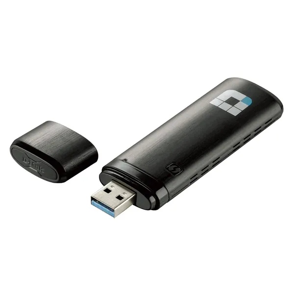 D-Link DWA-182 Dual Band AC1200 Mbps Wi-Fi USB Adapter – View 2
