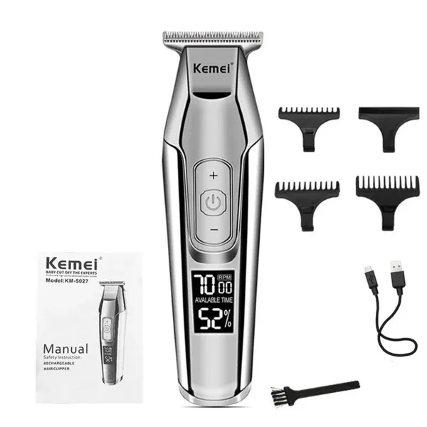 Kemei KM-5027 Professional Cordless Hair Clipper Trimmer – View 2