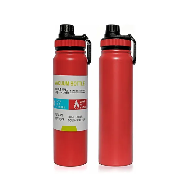 Insulation Water Bottle Sealed Vacuum Flask Leak Proof-800ml – Capacity: 800 ml, Color: Red – View 2