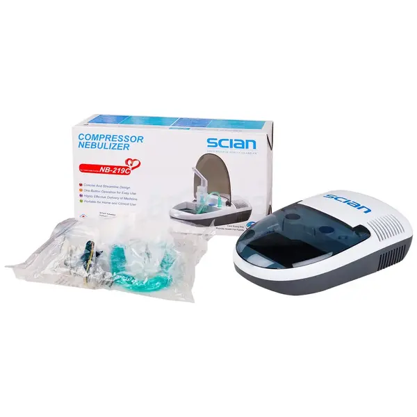 Scian NB-219C Portable for Home & Clinic Compressor Nebulizer – View 2