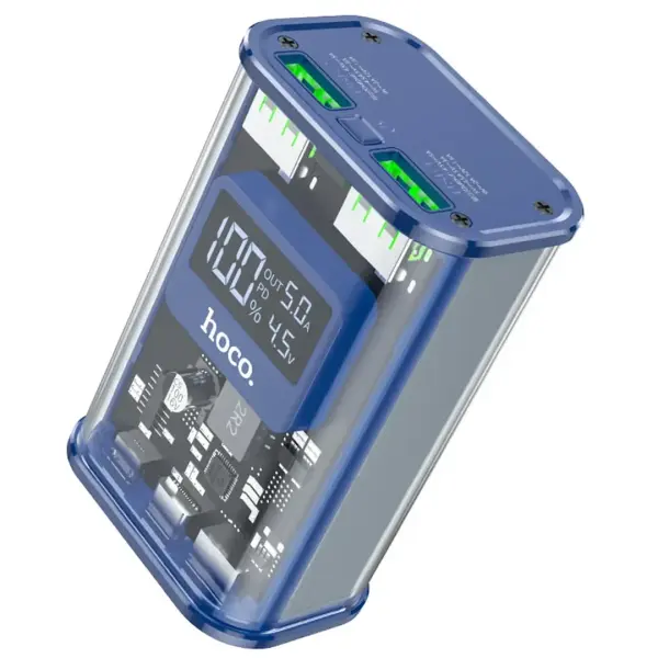 HOCO J105 10000mAh LED Digital Display Fast Charging Indicator Power Bank – View 1