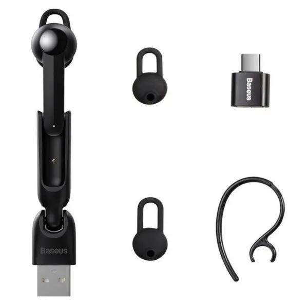 Baseus NGA05 A05 Encok USB Vehicle-mounted Bluetooth Earbuds – Color: Black – View 4