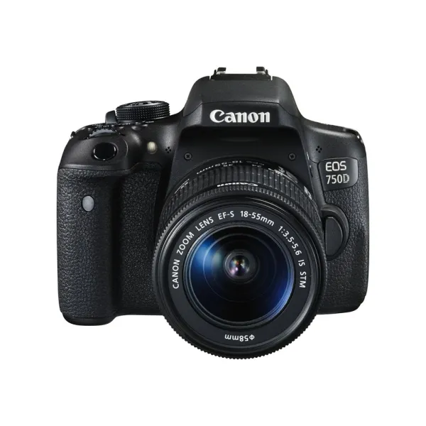 Canon EOS 750D with wi-fi EF-S 18-55 mm is STM Lens DSLR Camera – View 1