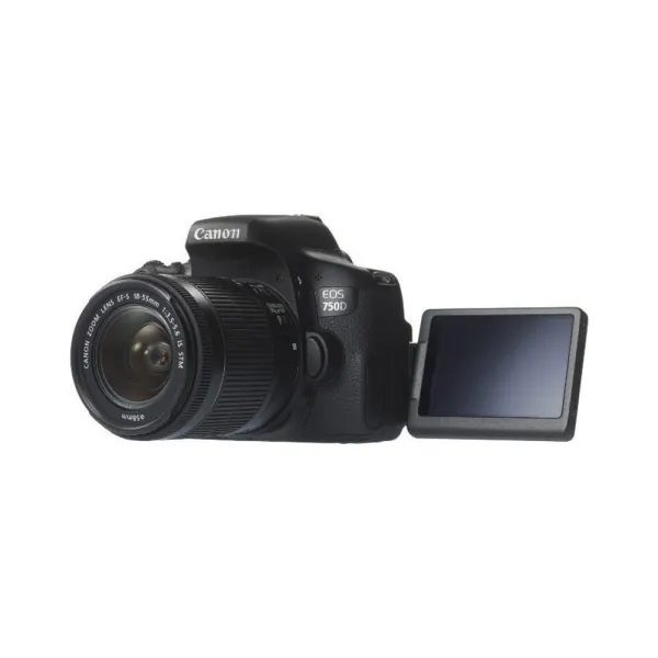 Canon EOS 750D with wi-fi EF-S 18-55 mm is STM Lens DSLR Camera – View 3