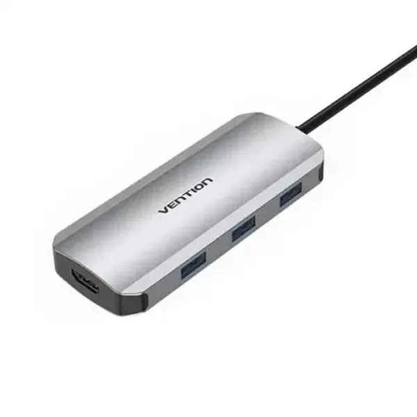 VENTION TOJHB USB-C to HDMI/USB 3.0x3/SD/TF/PD Docking Station – View 2