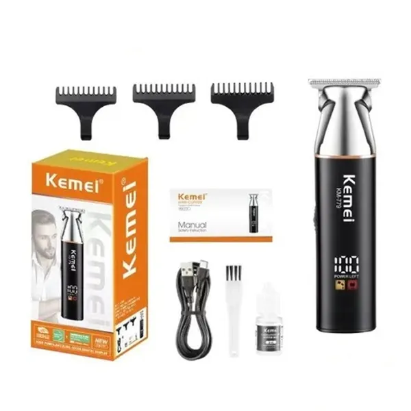 Kemei KM-779 New Pushing LCD Digital Display Hair Timmer  – View 3