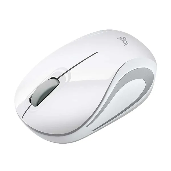 Logitech M187 Wireless MAC Support Extra-Small Mouse – Color: White – View 2