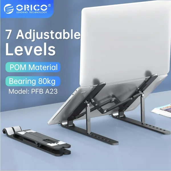 Orico PFB-A23 7-Angles Adjustable Foldable Laptop Stand – Color: Black – View 3