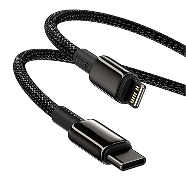 Baseus Tungsten Gold 20W PD USB-C to Lightning Fast Charging & Data Sync Cable – View 2