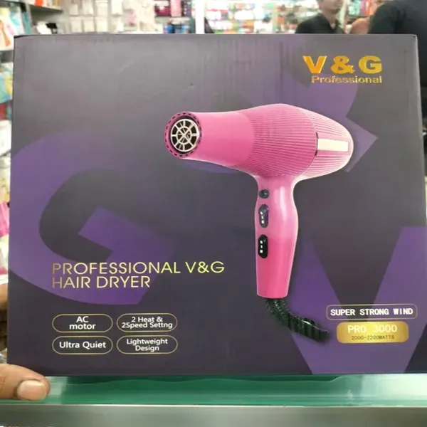 V&G PRO 3000 High Speed 2000W Professional Hair Dryer – View 3
