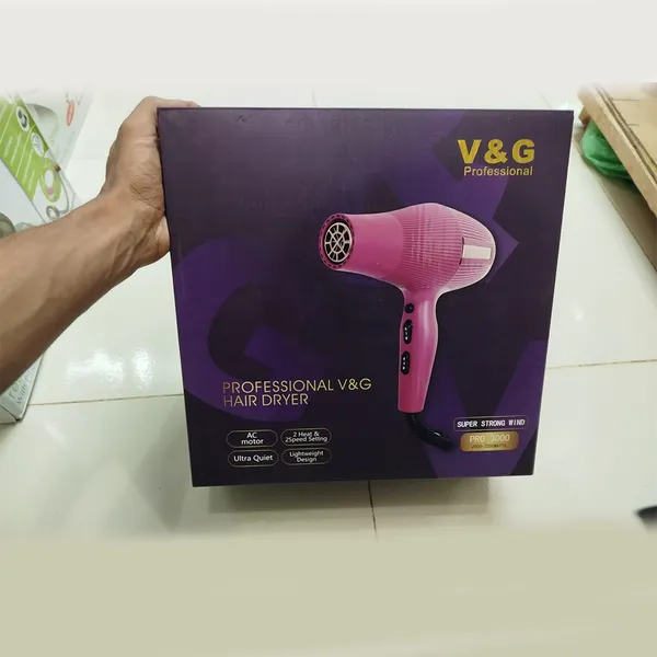 V&G PRO 3000 High Speed 2000W Professional Hair Dryer – View 2