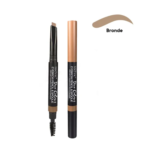 Technic Duo Colour Suitable Eyebrow Pencil & Spoolie Bronde – View 1