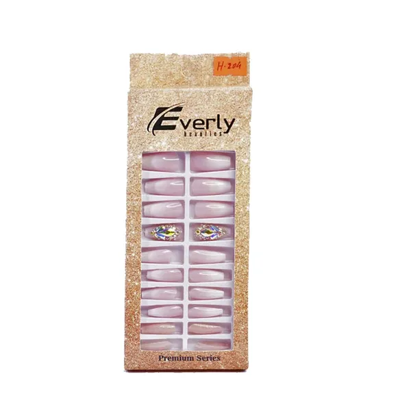 Everly H204 Easy Application Natural Artificial Nails 24pcs – View 1