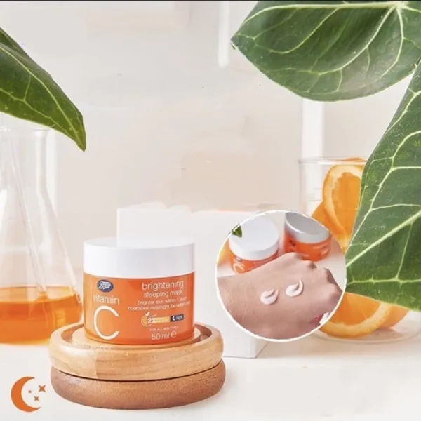 Boots Vitamin C Brightening Sleeping Mask Night - 50ml – View 2