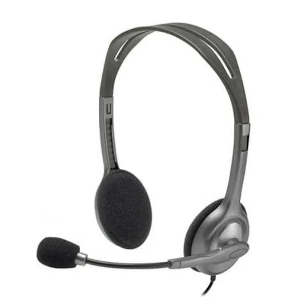 Logitech H110 STEREO Wired Headset (Two Port) – View 1