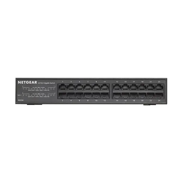Netgear GS324T 26 Port (24 Port Gigabit & 2 SFP Port) Managed rackmount Smart Switch – View 2