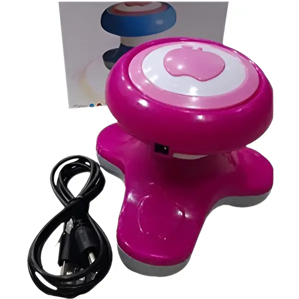 Xinyan Apple-Shaped Portable Electric Massager – Color: Red – View 1