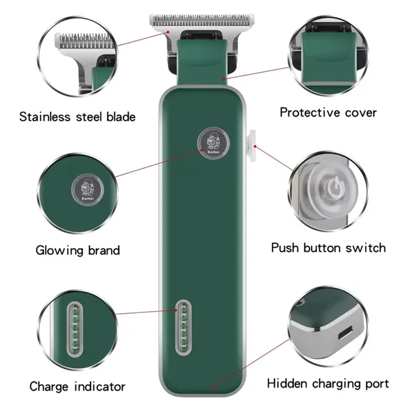 Kemei KM-5098 Professional Hair Clipper and Beard Trimmer – View 4