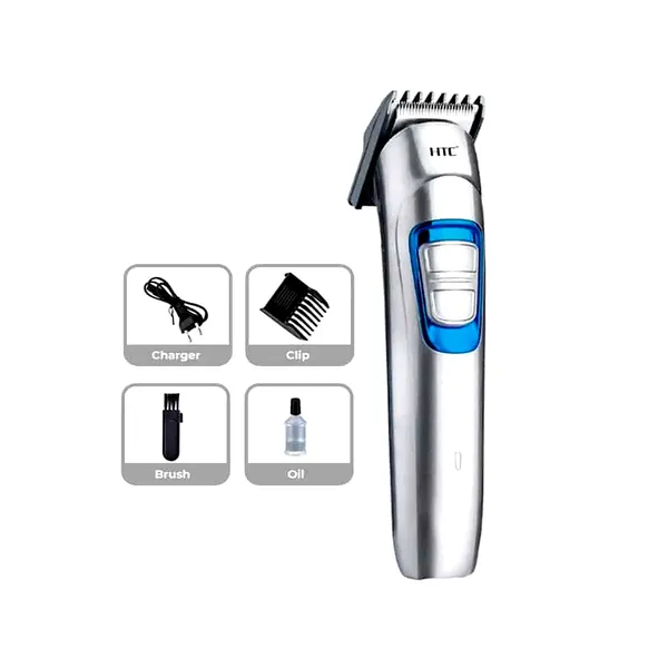 HTC AT-526 Rechargeable Professional Hair Trimmer for Men – Color: White – View 2
