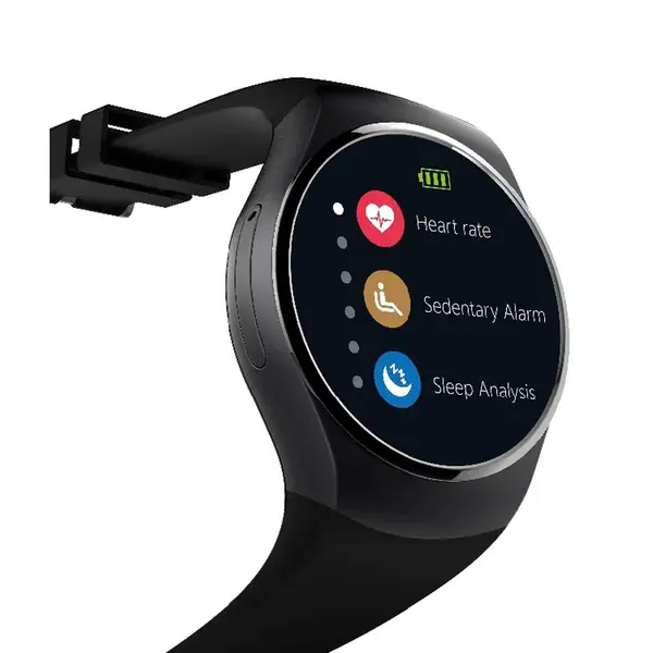 KingWear KW18 With SIM Card Slot Smartwatch – Color: Black – View 3