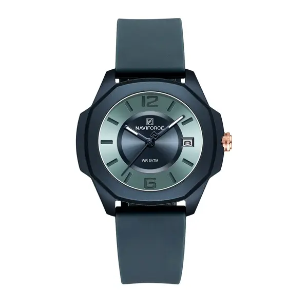 NAVIFORCE NF7107 5ATM Waterproof Stylish Women’s Luminous Sports Watch – Dial Color: Blue, Strap Color: Blue – View 1