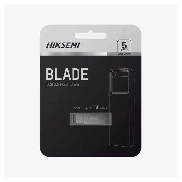 Hiksemi Blade HS-USB-E301 64GB USB 3.2 Gen 1 Grey Pen Drive – Storage Capacity: 64 GB – View 3