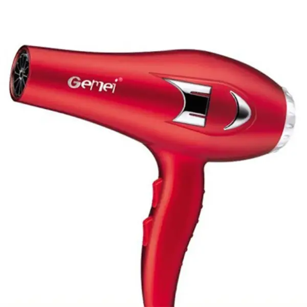Gemei GM-1705 Professional AC Motor 1800W Hair Dryer – Color: Red – View 1
