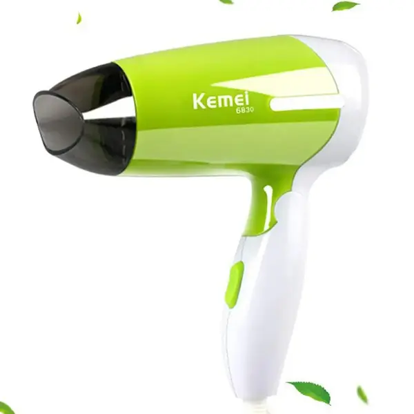 Kemei KM-6830 Dry Care Essential Foldable Hair Dryer – Color: Green – View 1