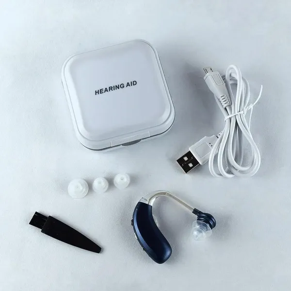 Axon A360D BTE Hearing Aids Rechargeable Amplifier for Seniors, Feedback Cancellation, noise Reduction – View 3