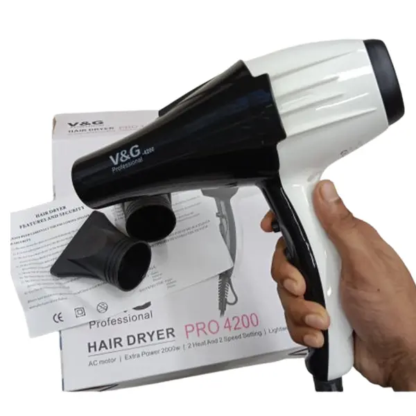 V&G Pro- 4200 Professional Hair dryer AC motor Extra Power 2000w – View 1