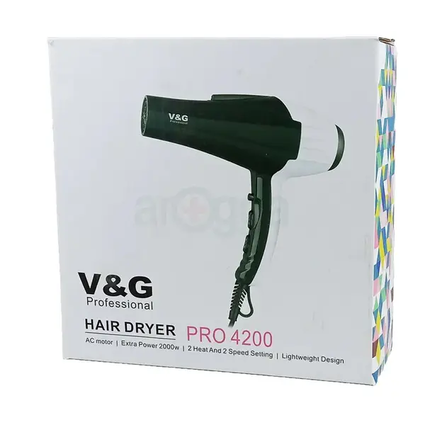 V&G Pro- 4200 Professional Hair dryer AC motor Extra Power 2000w – View 3