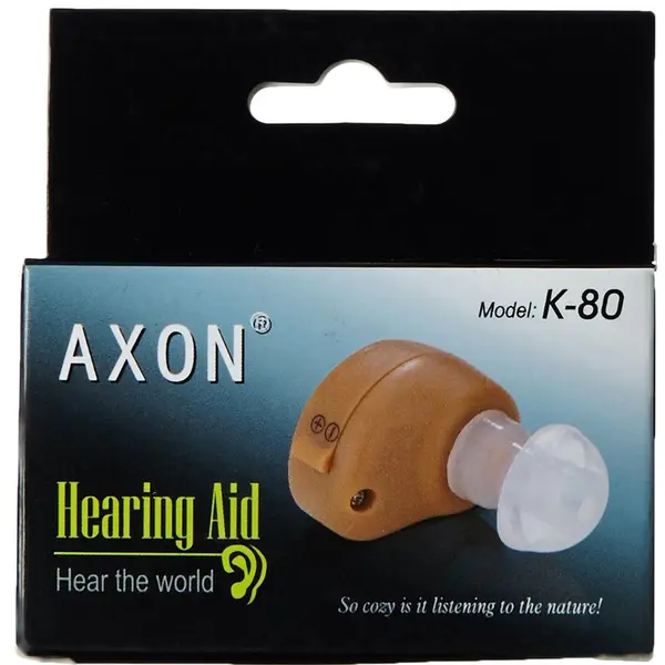 Axon K-80 Compact Wireless Clear Sound Hearing Aid  – Color: Brown – View 6