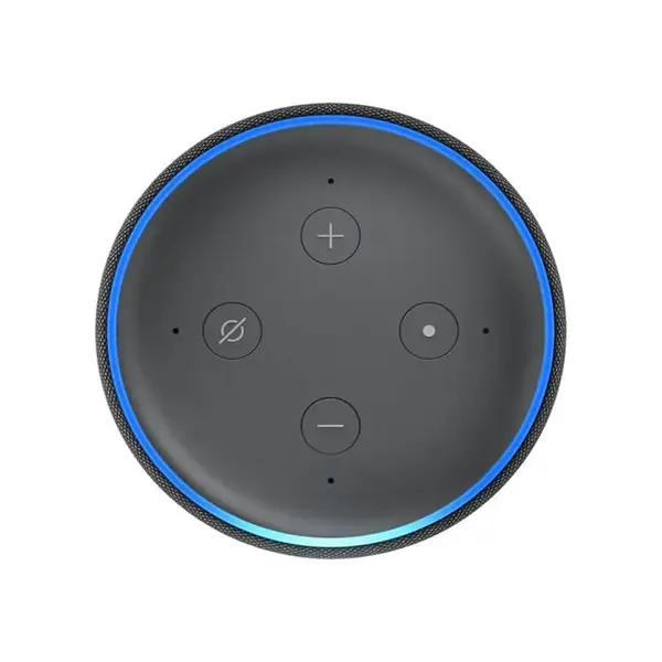 Amazon Echo Dot 3rd Gen Chromecast Mini Speaker – With Clock – Color: Black – View 3