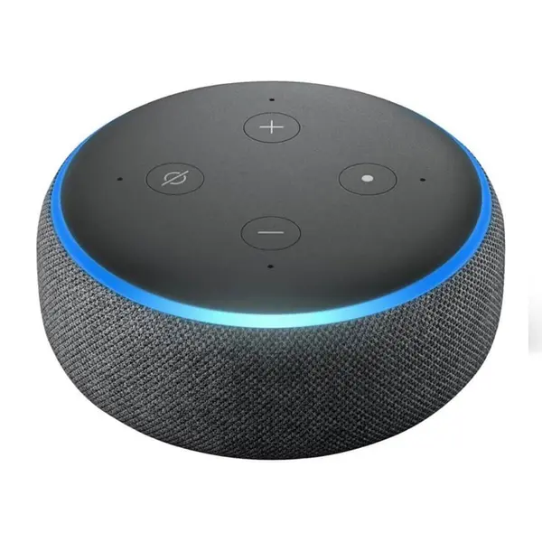 Amazon Echo Dot 3rd Gen Chromecast Mini Speaker – With Clock – Color: Black – View 2