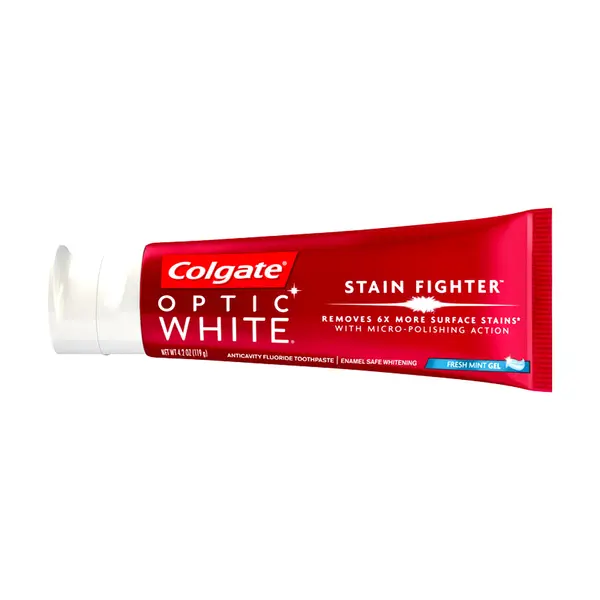 Colgate Optic White Stain Fighter Teeth Whitening Toothpaste – View 1