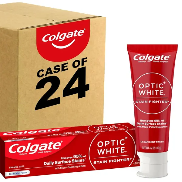 Colgate Optic White Stain Fighter Teeth Whitening Toothpaste – View 4