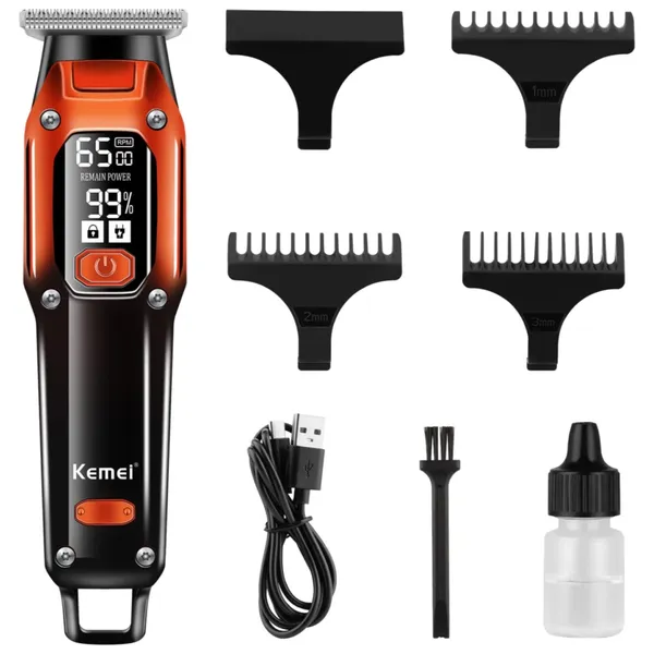 Kemei KM-658 Cordless Electric Hair Trimmer – View 1