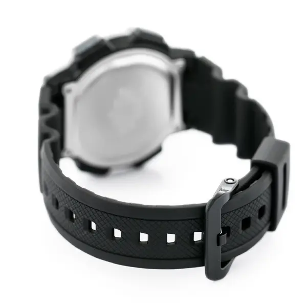 Casio AE-1000W-1AVDF Youth World Time Water Resistant Multifunctional Digital Watch  – Dial Color: Silver, Strap Color: Black – View 4