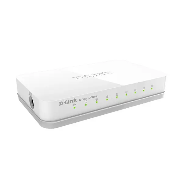 D-Link DGS-1008A 8-Port Gigabit Easy networking Switch – View 2