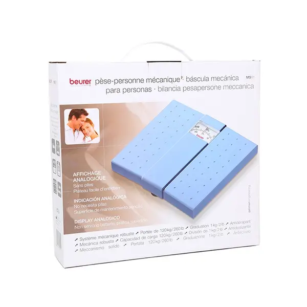 Beurer MS 01 Mechanical Personal Bathroom Weight Scale – Blue – View 2