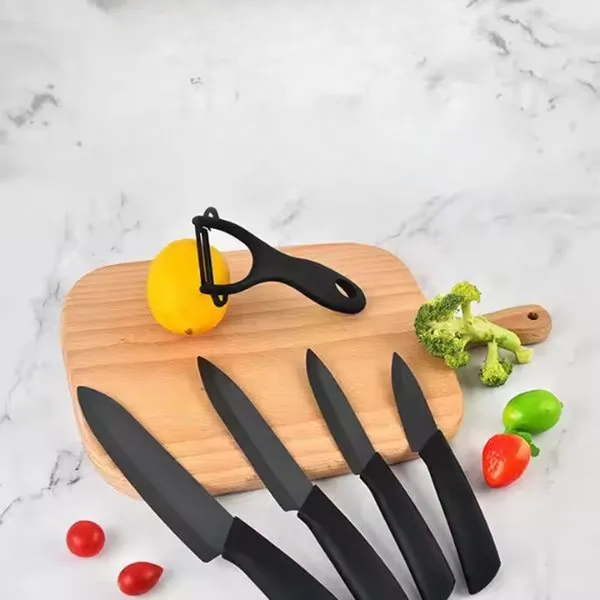 Xiaomi Mijia Huohou Nano-Ceramic Kitchen Knife Set 4 Pcs – View 3