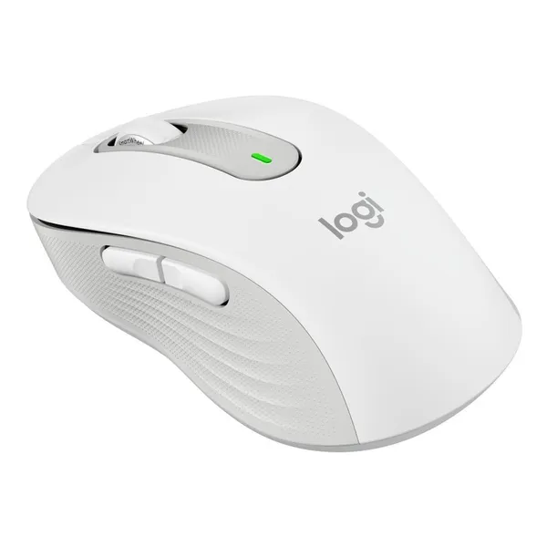 Logitech Signature M650 Bluetooth Wireless Mouse – Color: White – View 2
